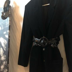 VINTAGE BLACK PANTHER SUEDE BLAZER &BELT!🖤